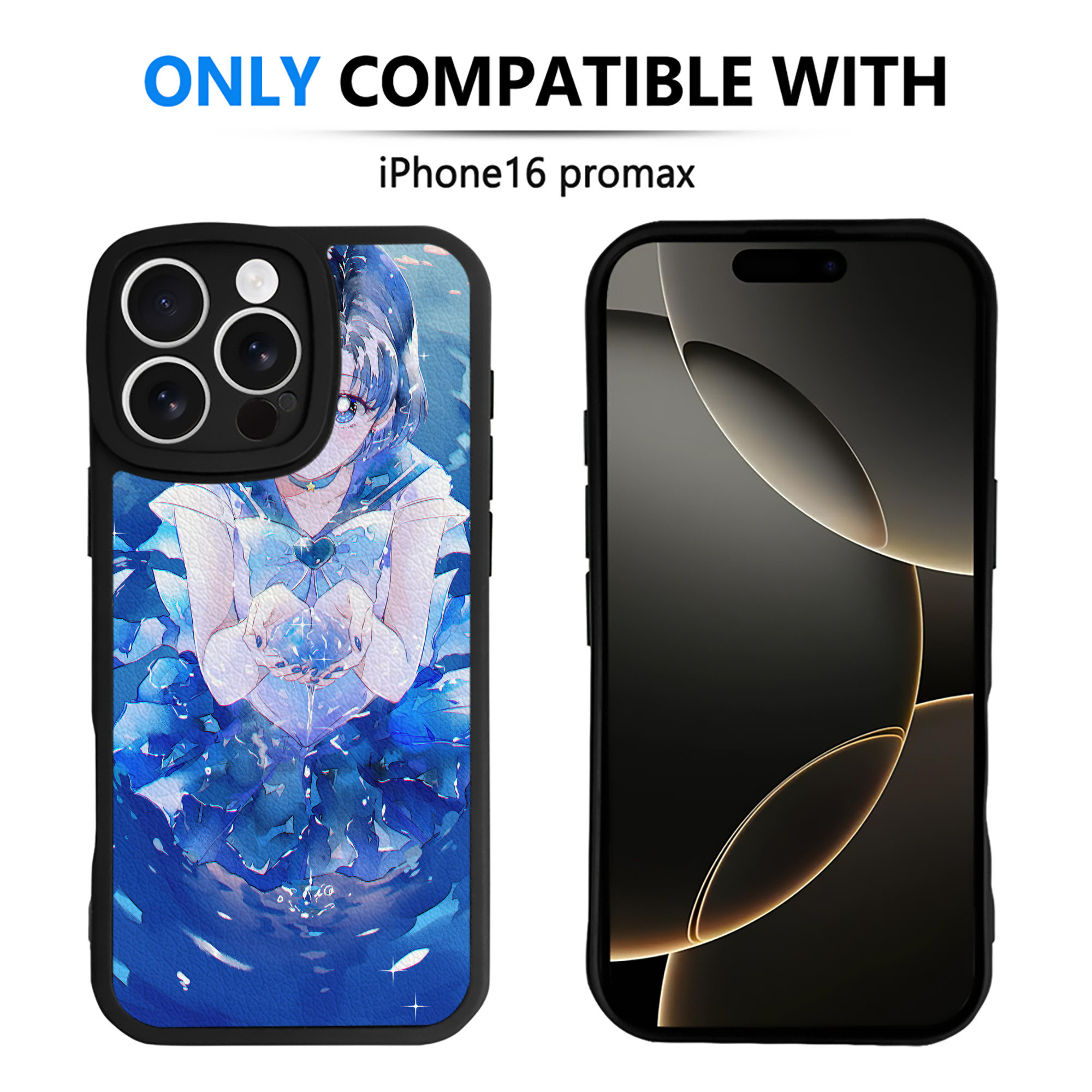 （画像用） 美少女戦士セーラームーン Sailor Moon 【iPhone 16シリーズ対応】シリコンスマホケース（レザー調） 材質：シリコン